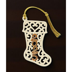 Lenox 2025 A Year to Remember Stocking Ornament
